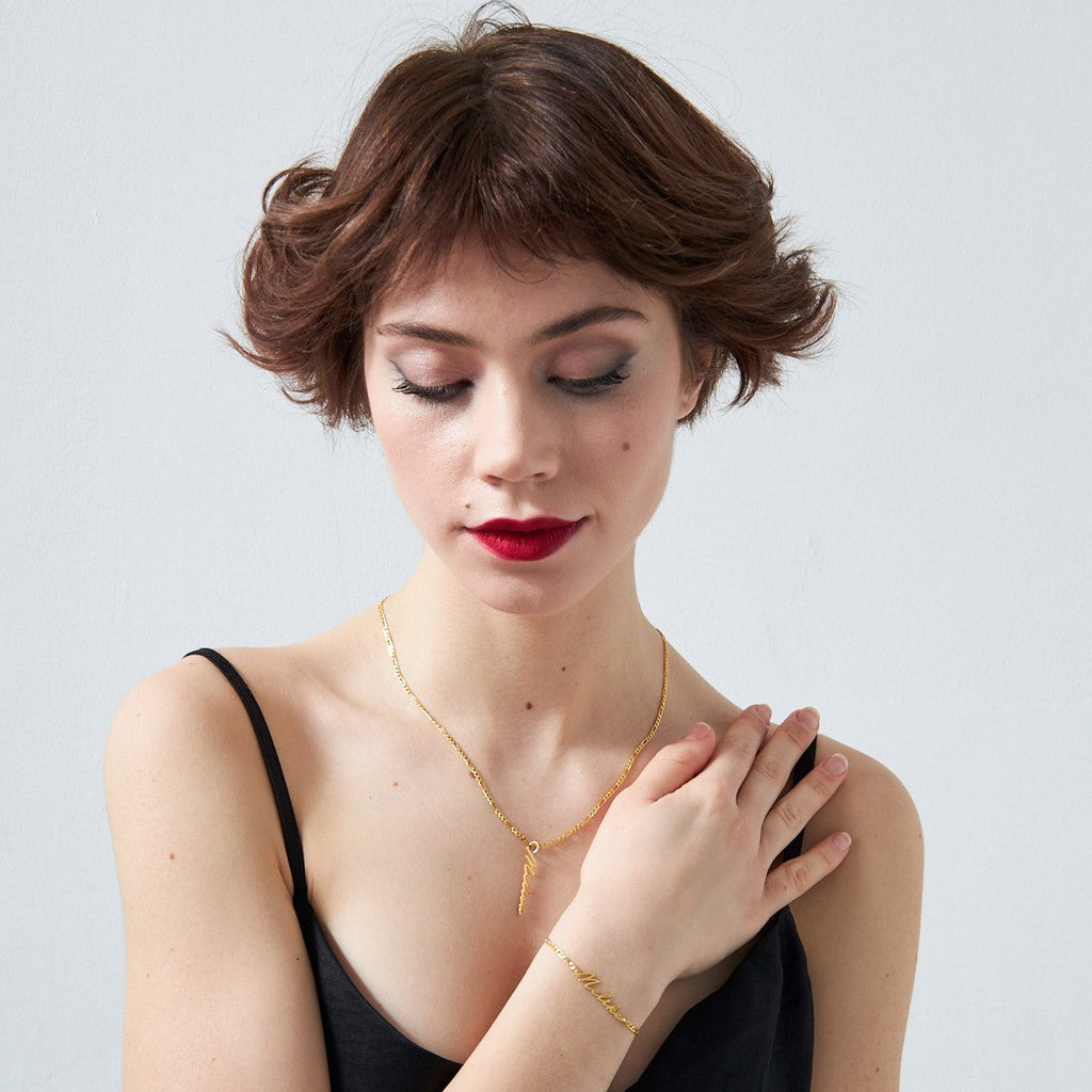 Figaro Zincirli İsim Set - 925 GÜMÜŞ