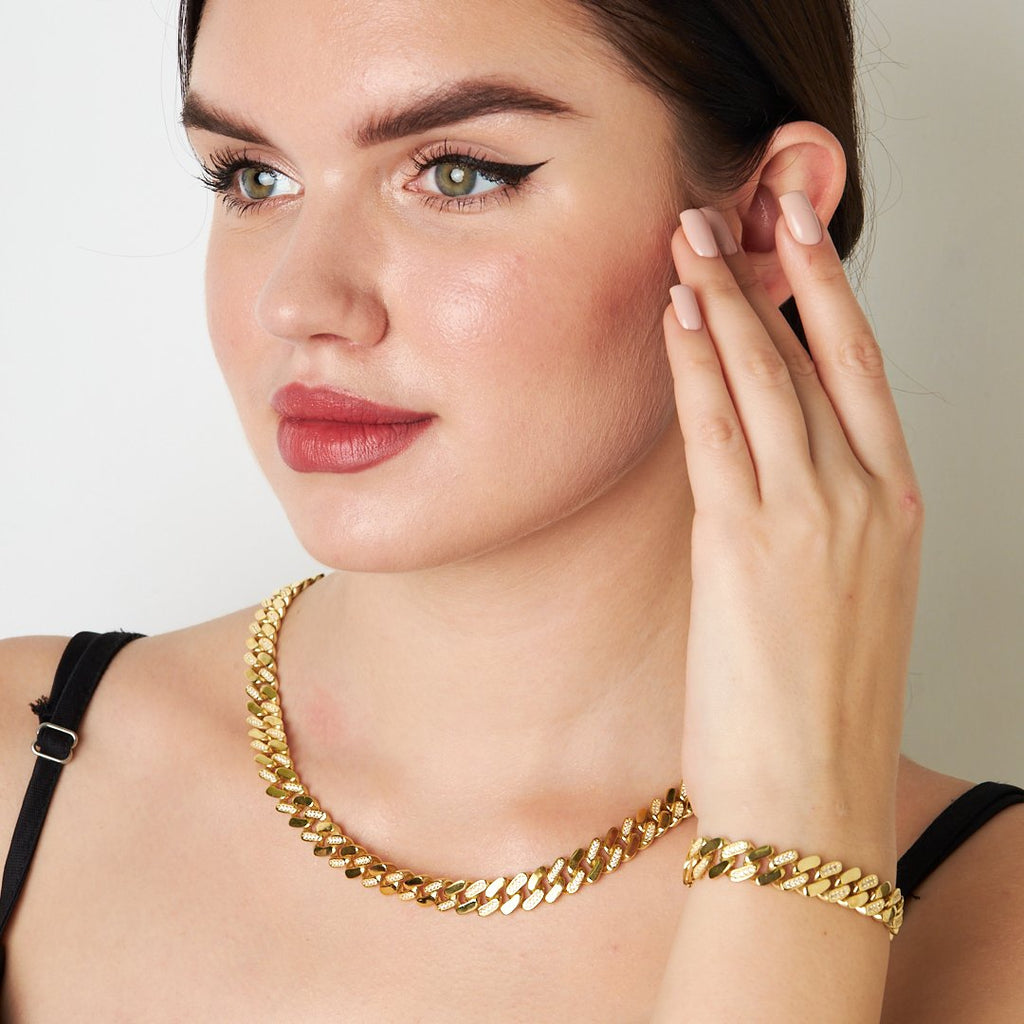 Yarım Gurme Kübik Zirkonya Seti - 925 GÜMÜŞ