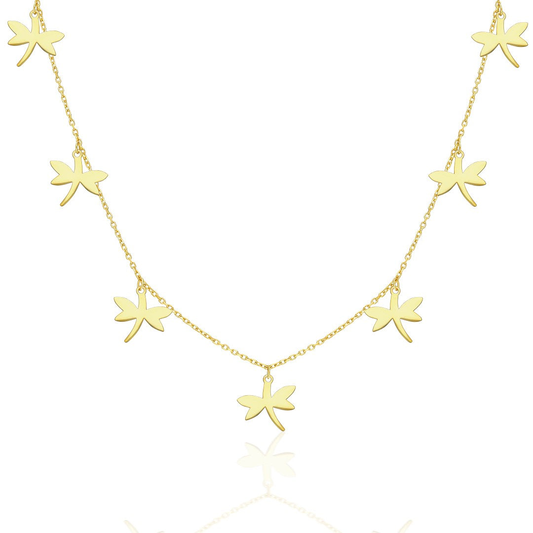 Sıralı Yusufçuk Kolye - 925 GÜMÜŞ