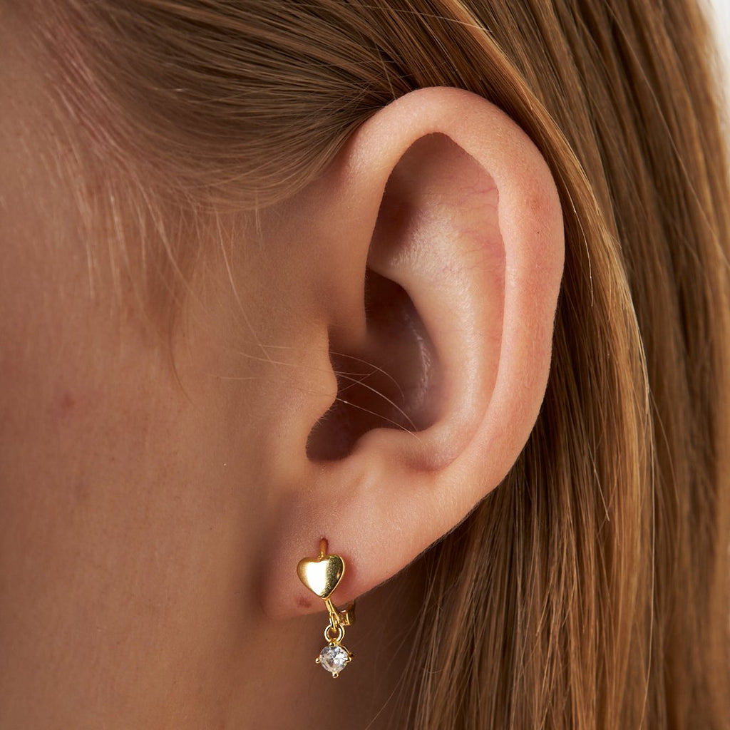 Sallanan Kalp Piercing - 925 GÜMÜŞ