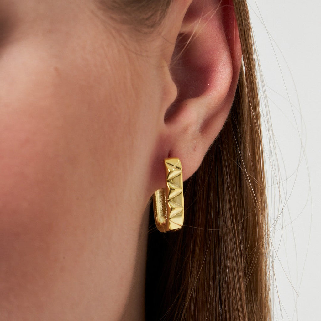 Oval Model Küpe - 925 GÜMÜŞ