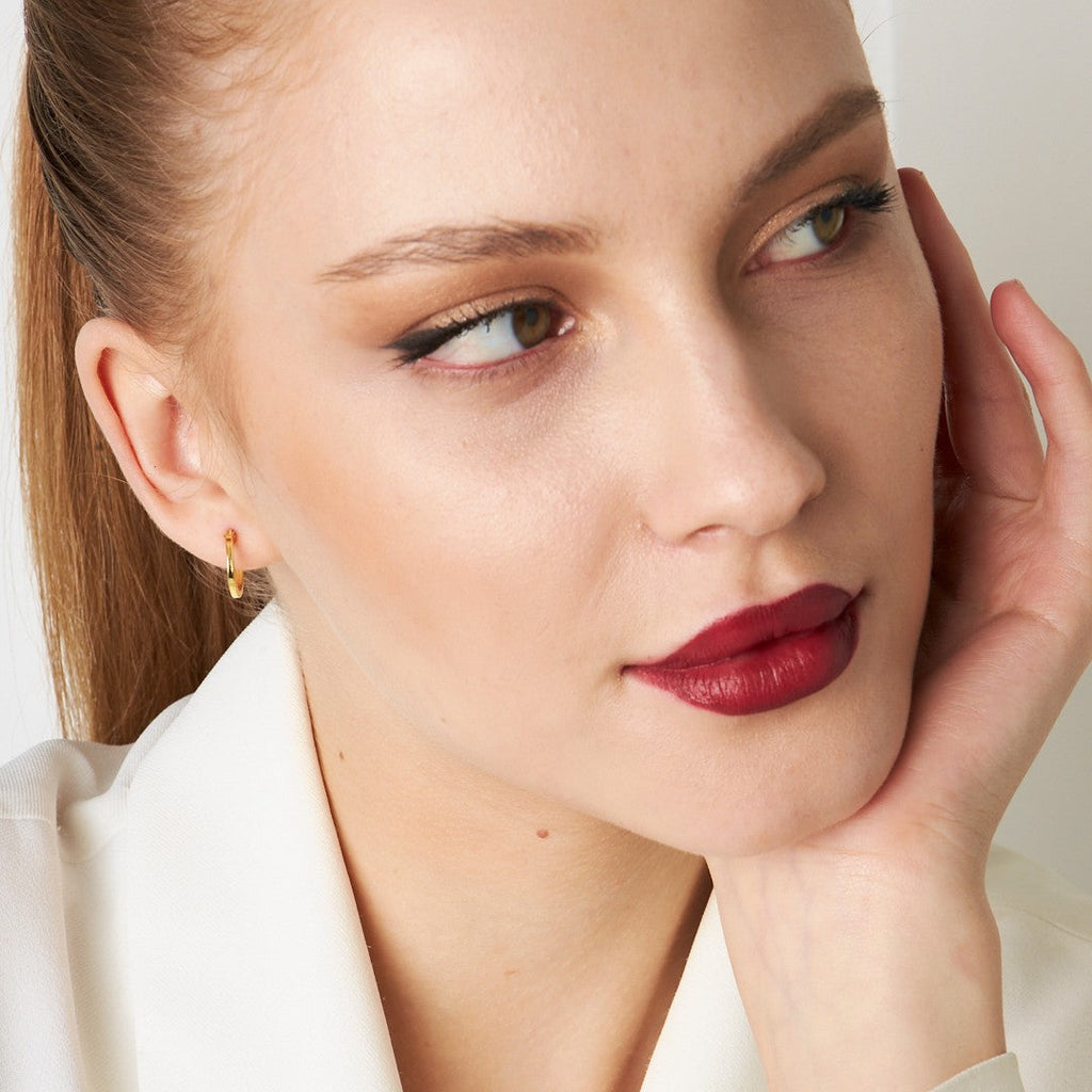 Klasik Halka Küpeler - 925 GÜMÜŞ