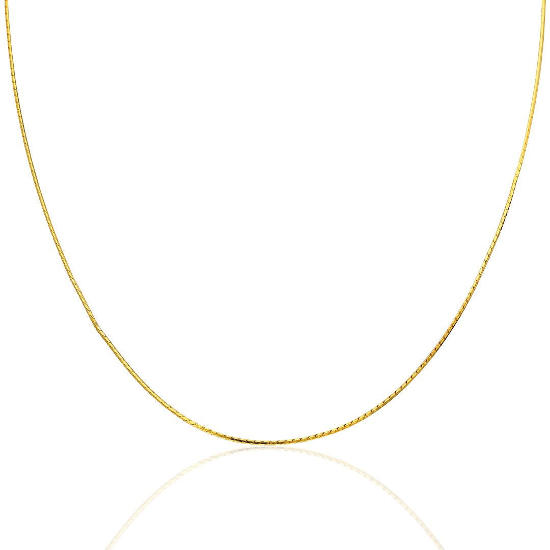 İnce Balıksırtı Zincir Kolye - 925 GÜMÜŞ