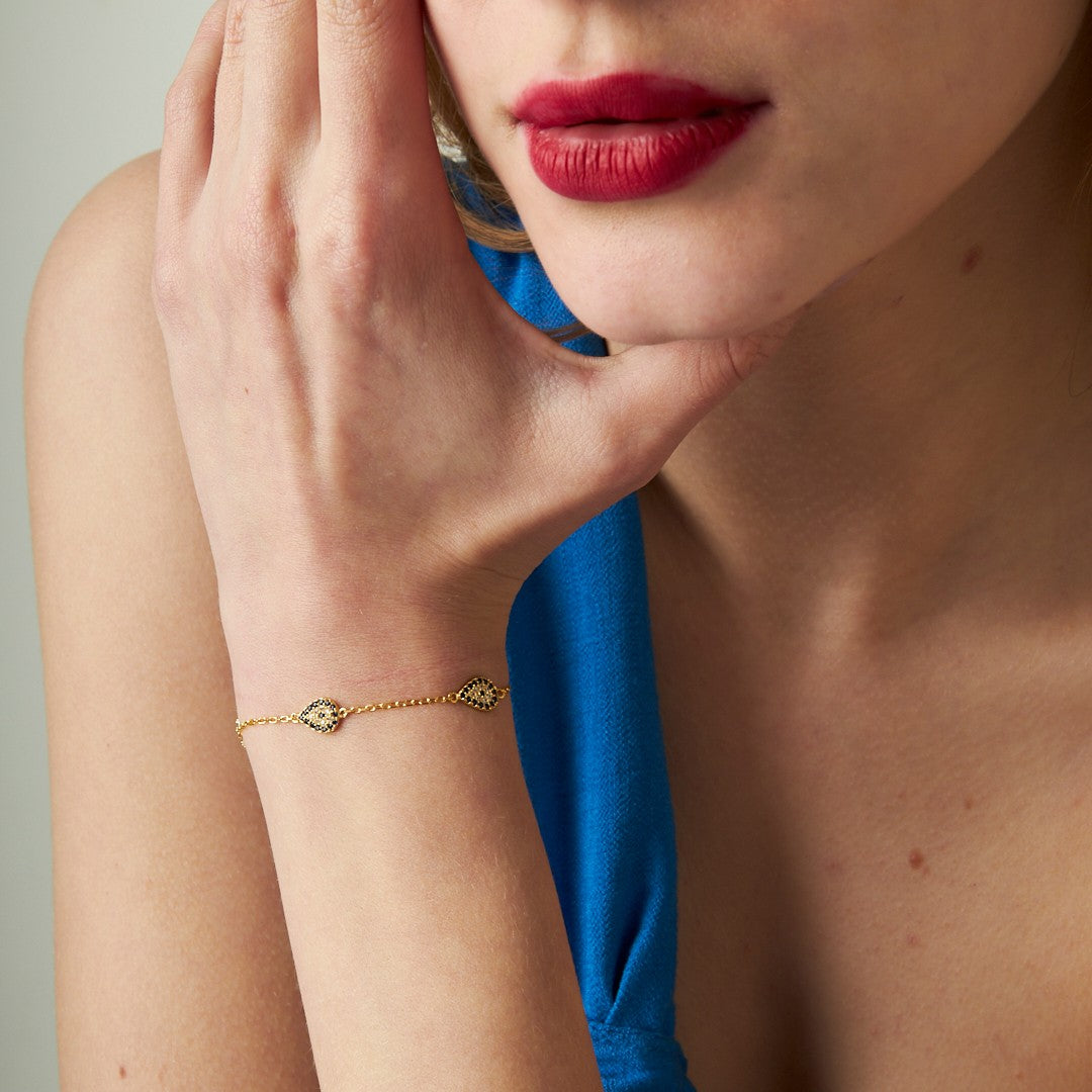 Nazar Damla Bileklik - 925 GÜMÜŞ