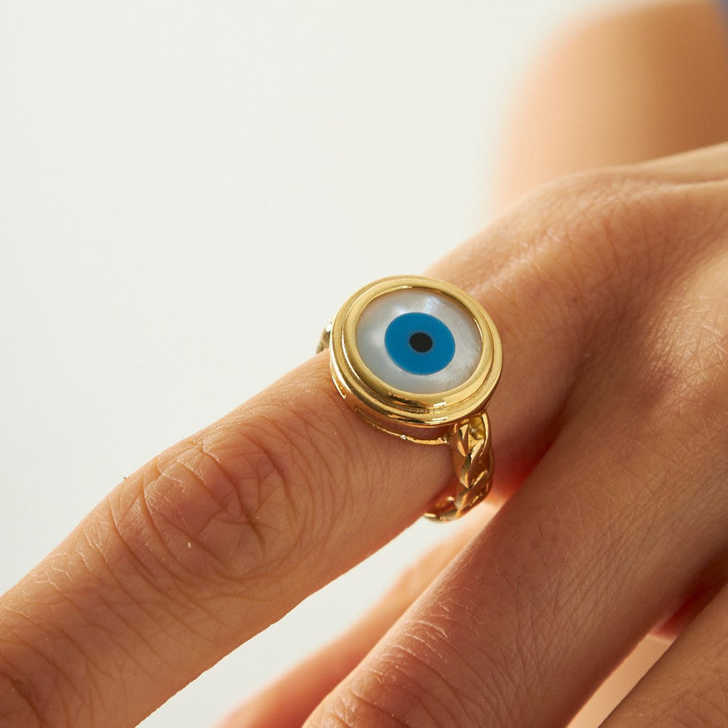 Büyük Göz Yüzük - 925 GÜMÜŞ