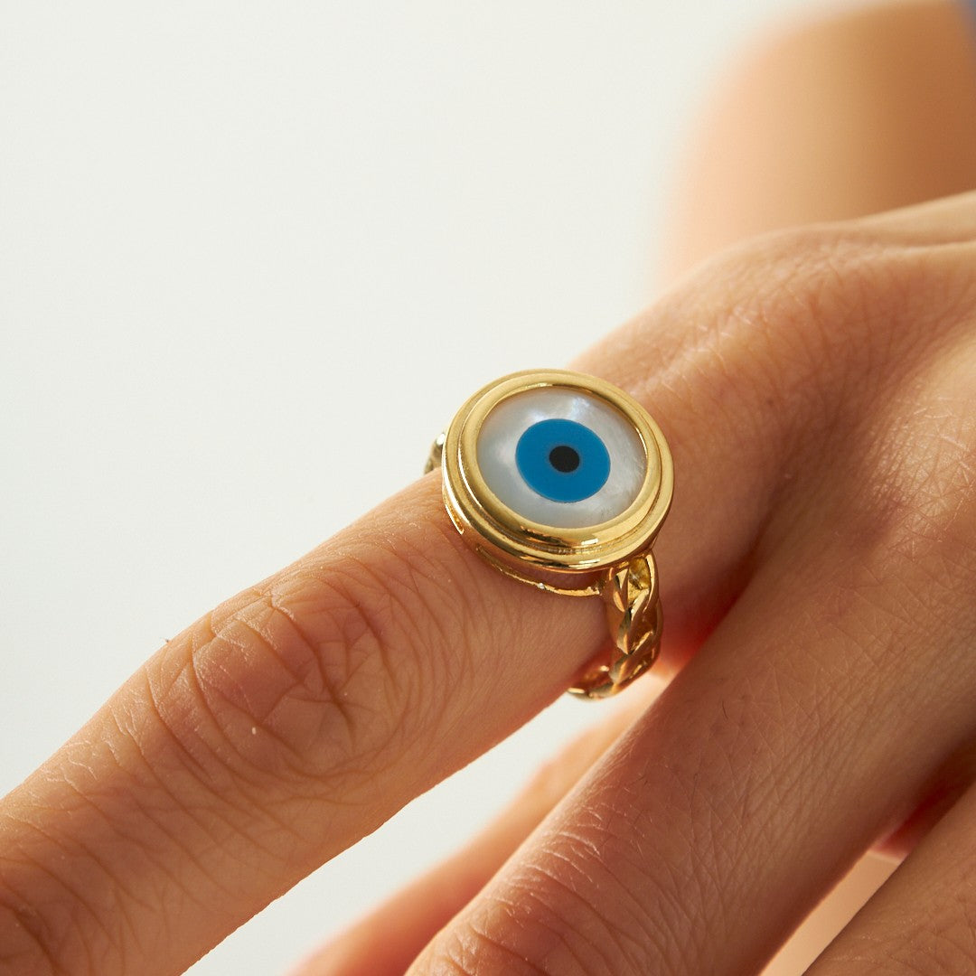 Büyük Göz Yüzük - 925 GÜMÜŞ