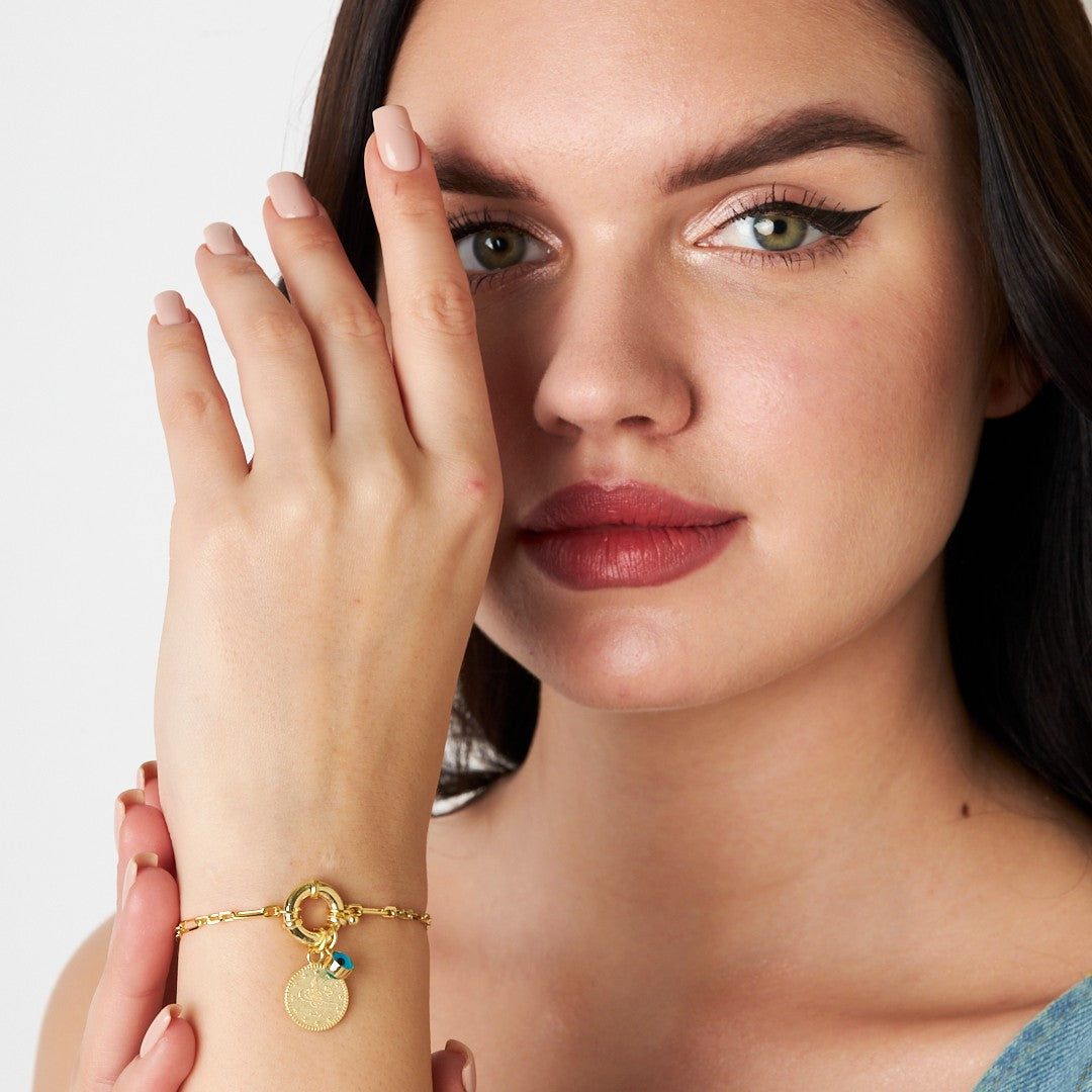 Çeyrek Nazar Bileklik - 925 GÜMÜŞ