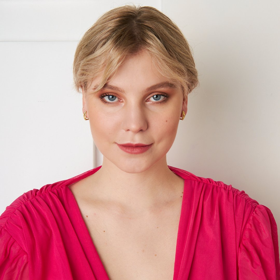 Taşlı Sonsuzluk Küpe - 925 GÜMÜŞ