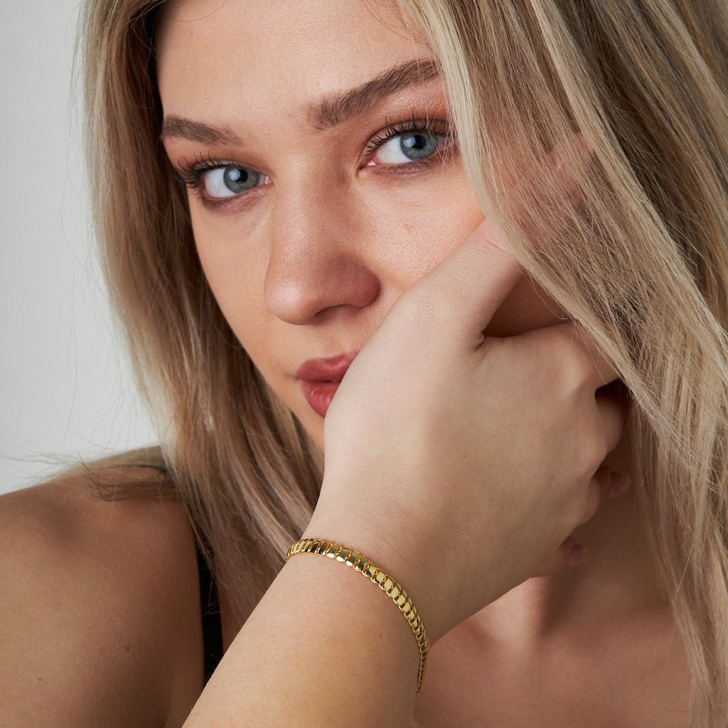 Balıksırtı Bilezik - 925 GÜMÜŞ