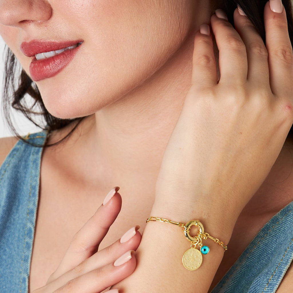 Çeyrek Nazar Bileklik - 925 GÜMÜŞ