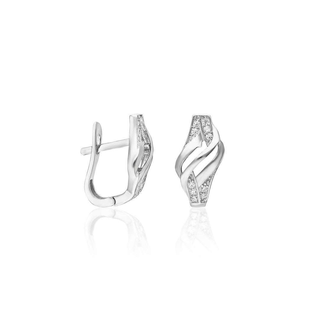 Taşlı Tutku Küpeleri - 925 GÜMÜŞ