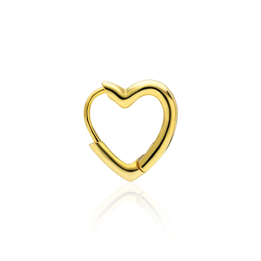 Kalp Delici Küpe - 925 GÜMÜŞ