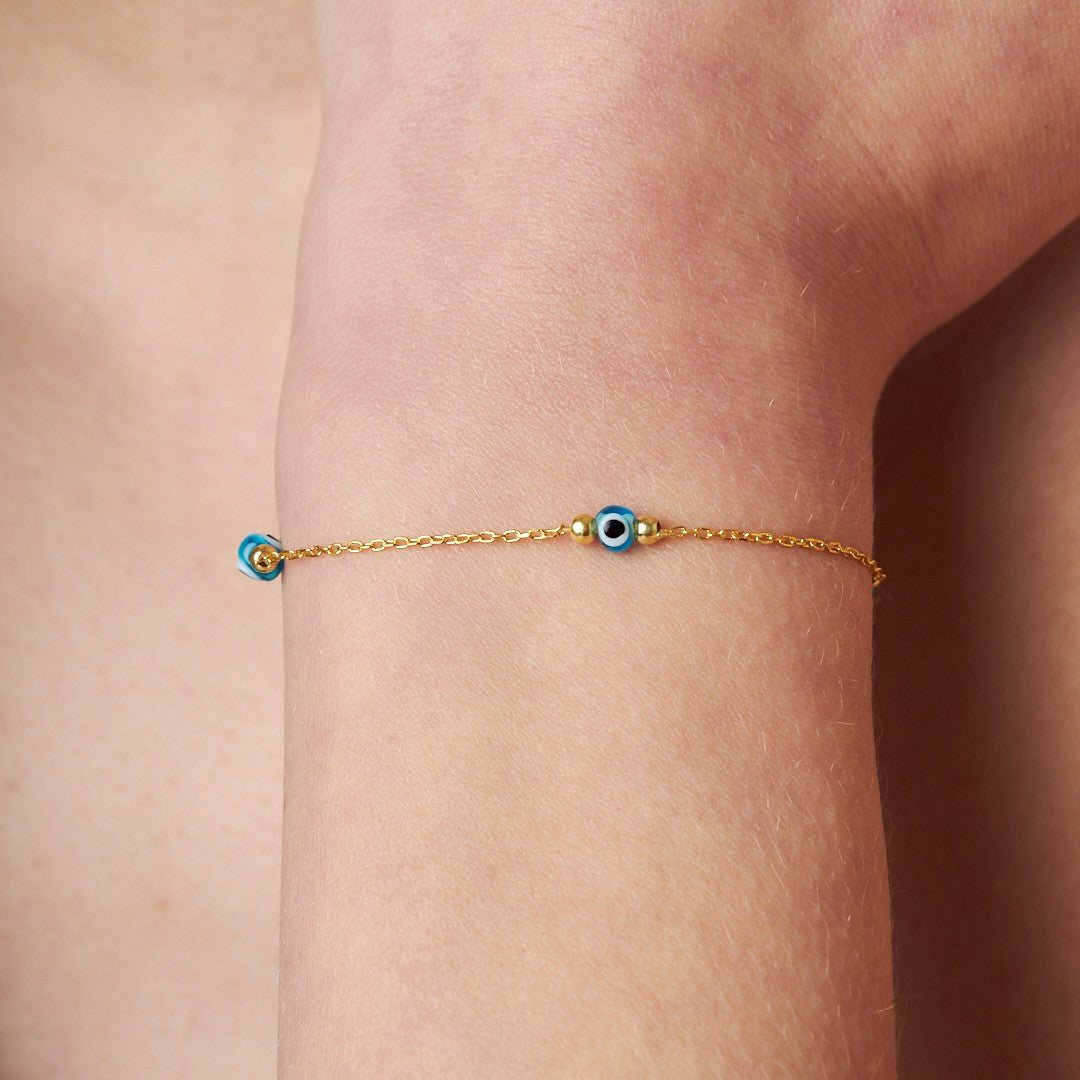 Dört Gözlü Bileklik - 925 GÜMÜŞ