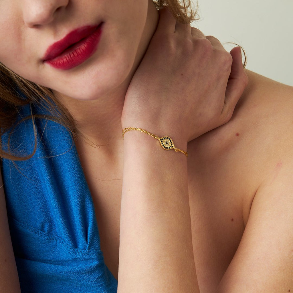 Göz Motifli Bileklik - 925 GÜMÜŞ