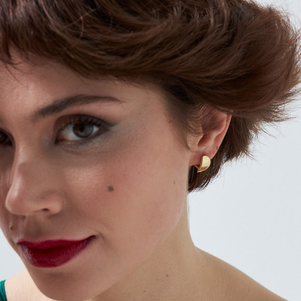 Basit Mini Küpeler - 925 GÜMÜŞ