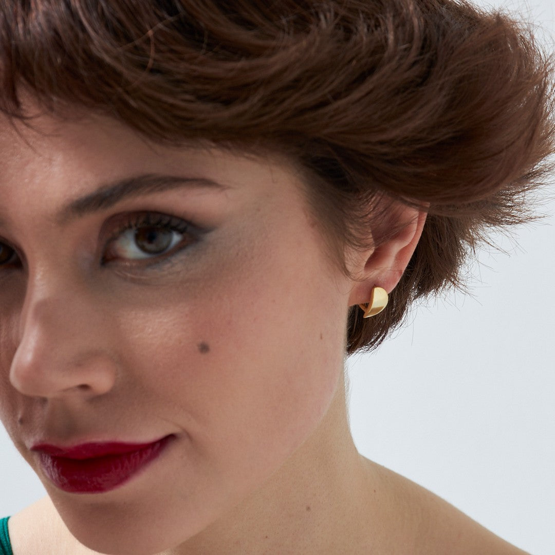 Basit Mini Küpeler - 925 GÜMÜŞ