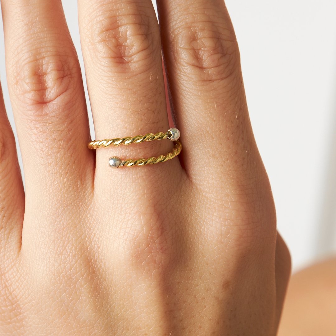 Bükümlü Yüzük - 925 GÜMÜŞ