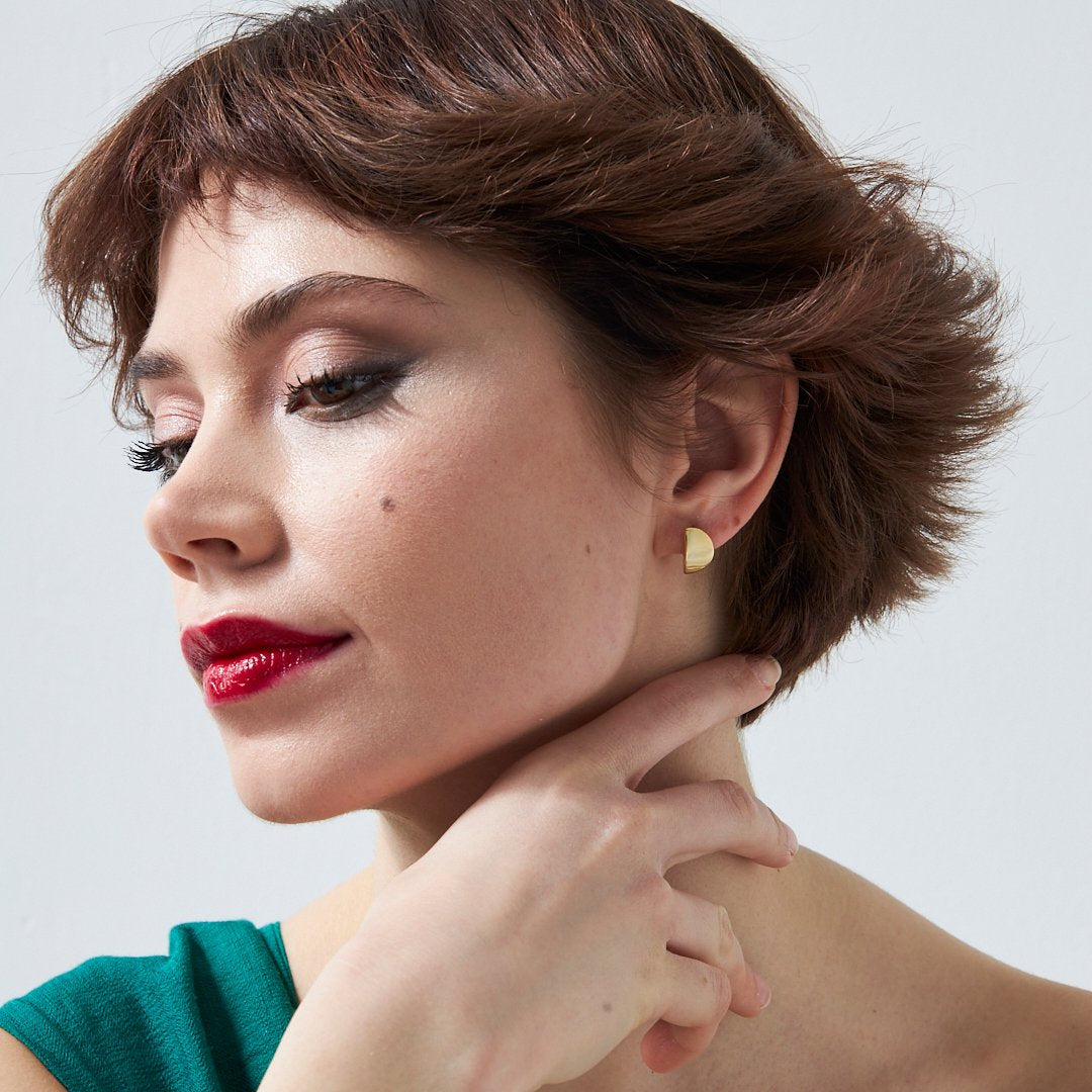 Basit Mini Küpeler - 925 GÜMÜŞ