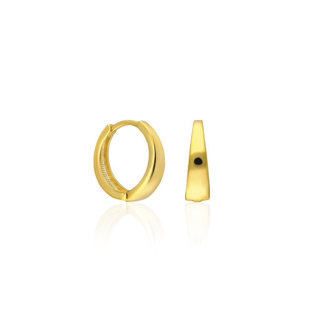 Basit Oval Küpeler - 925 GÜMÜŞ