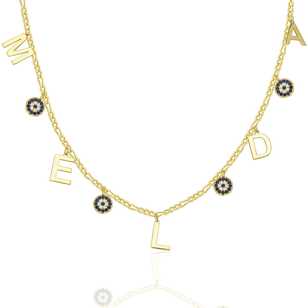 Nazarlı İsim Kolye - 925 GÜMÜŞ