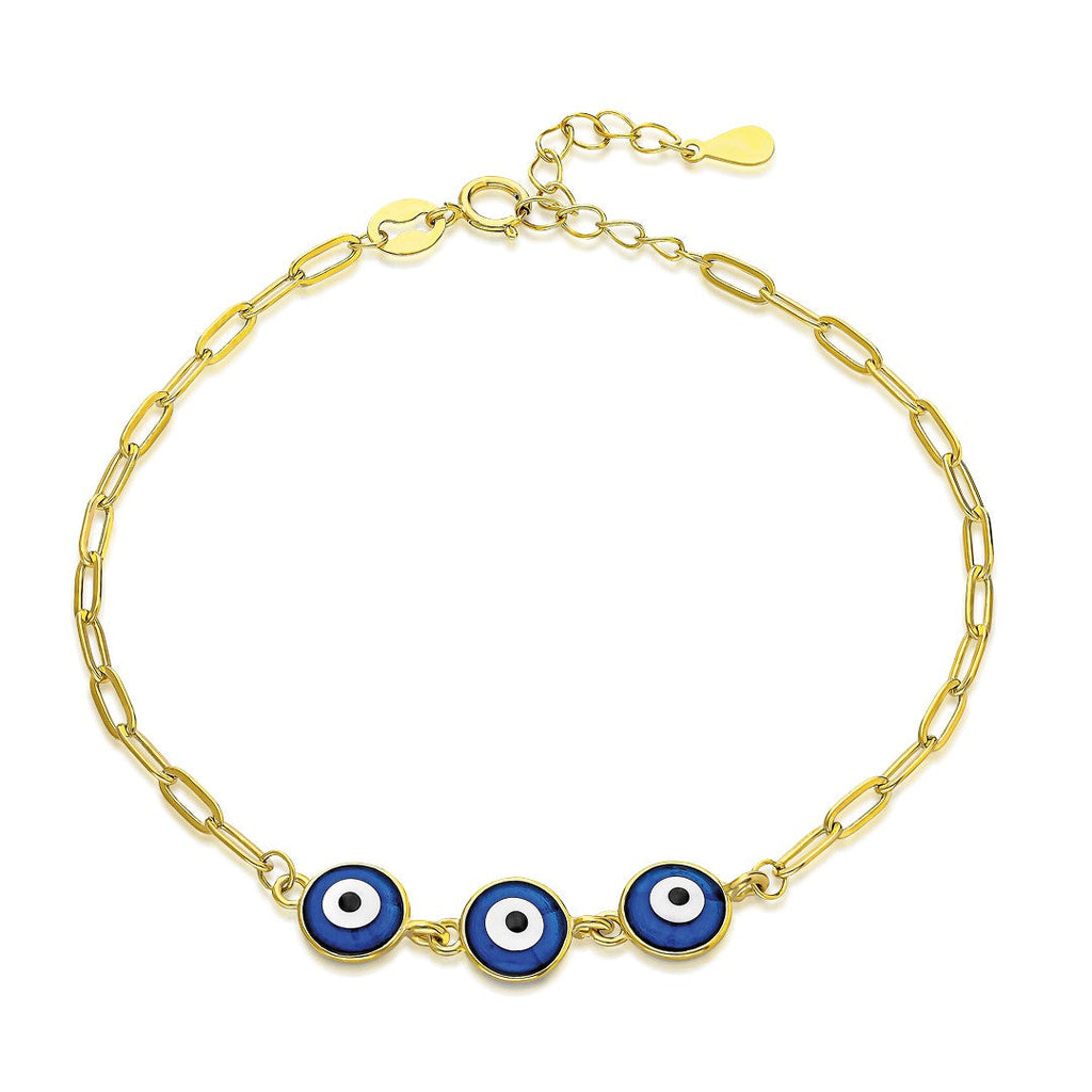 Üçlü Nazar Bileklik - 925 GÜMÜŞ