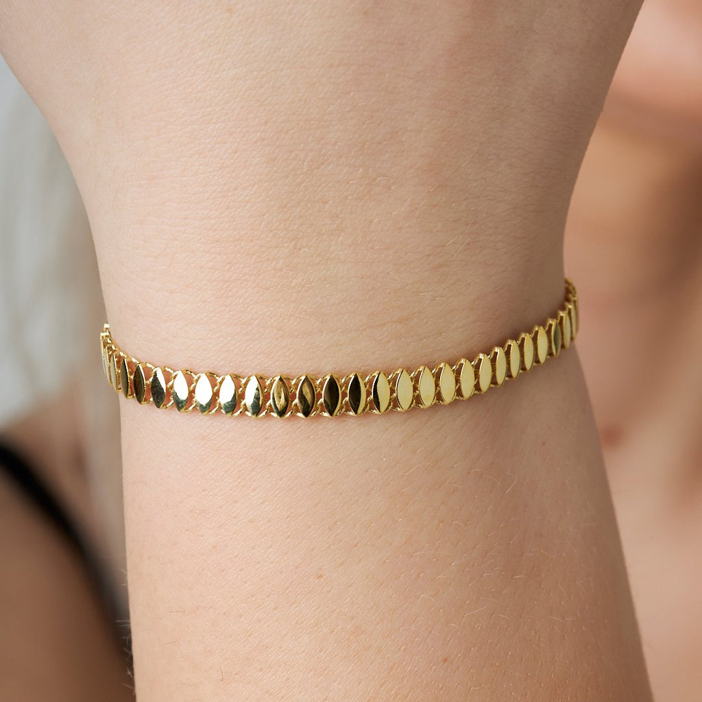 Tekne Zinciri Bilezik - 925 GÜMÜŞ