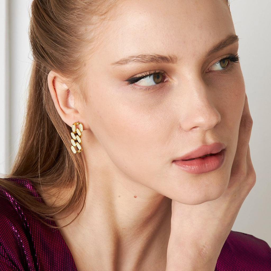 Tam Taşlı Gurme Küpeler - 925 GÜMÜŞ