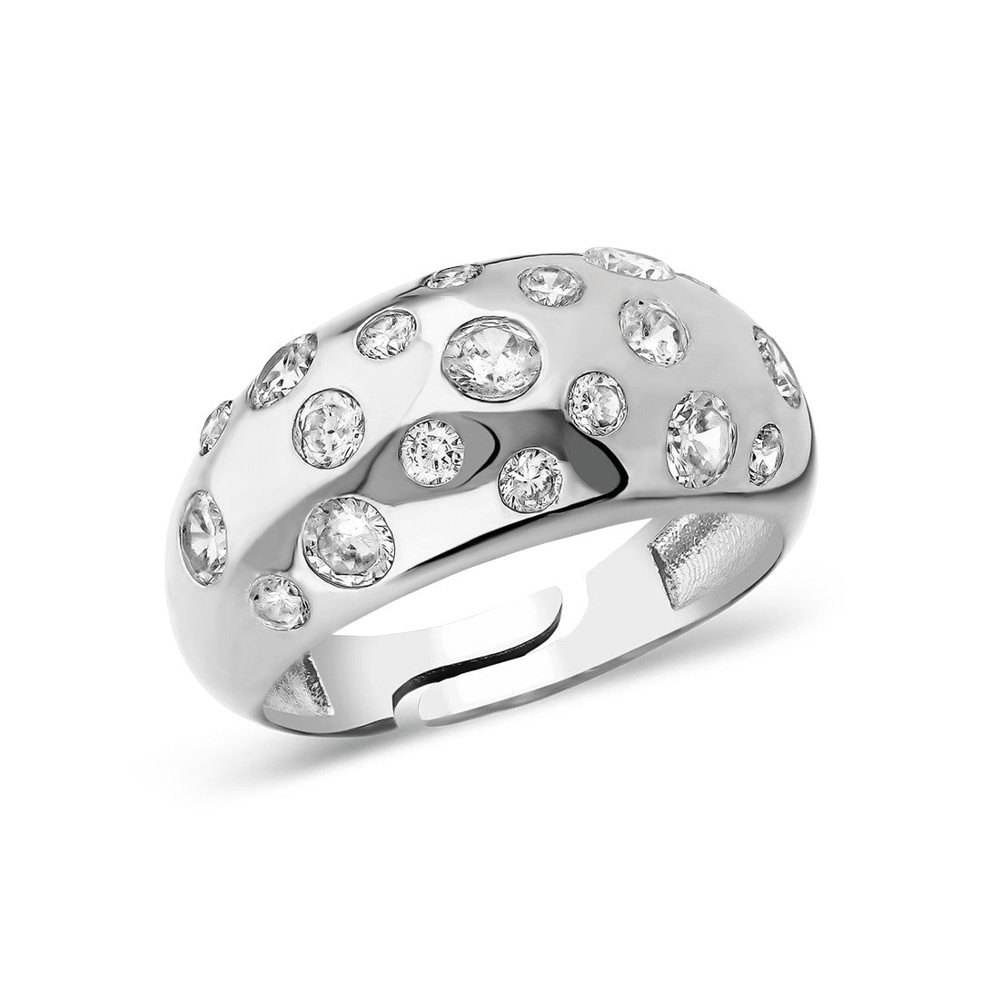 Ardıç Kübik Zirkon Yüzük - 925 GÜMÜŞ