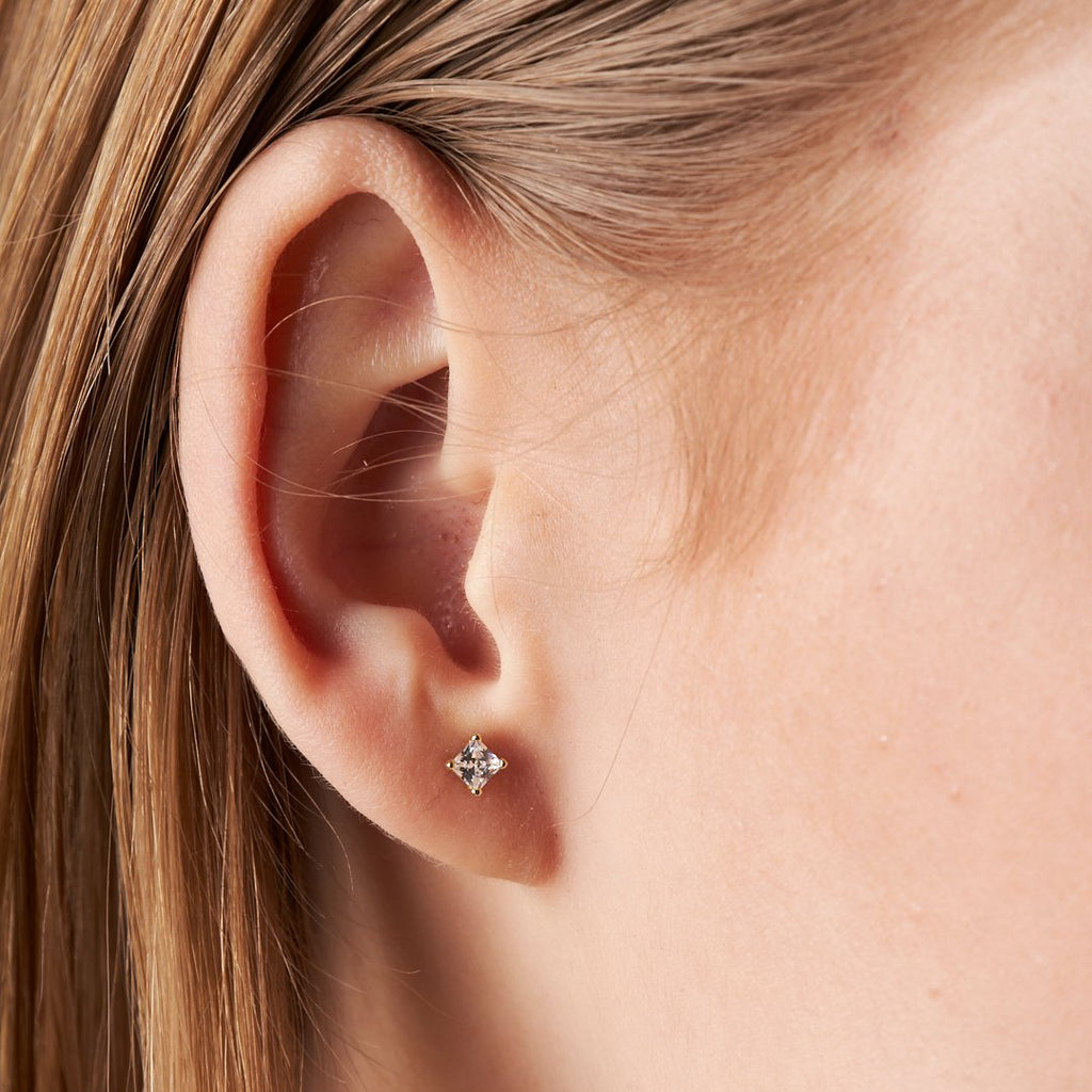 Tek Taş Piercing - 925 GÜMÜŞ