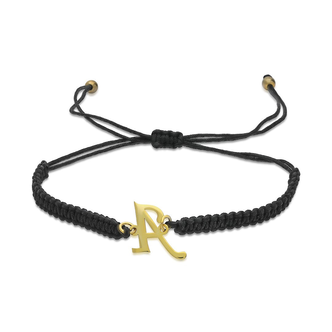 Harfli İp Bileklik - 925 GÜMÜŞ