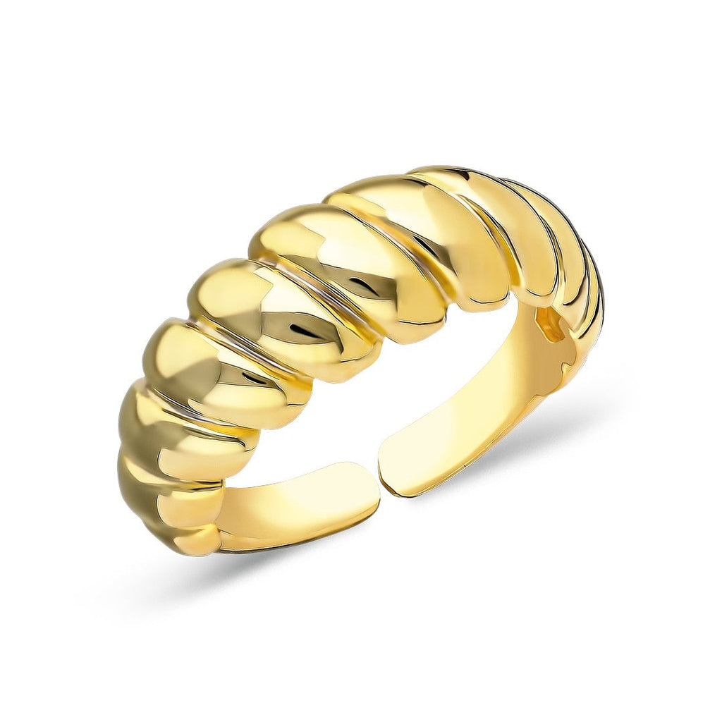 Büklüm Halka Yüzük - 925 GÜMÜŞ