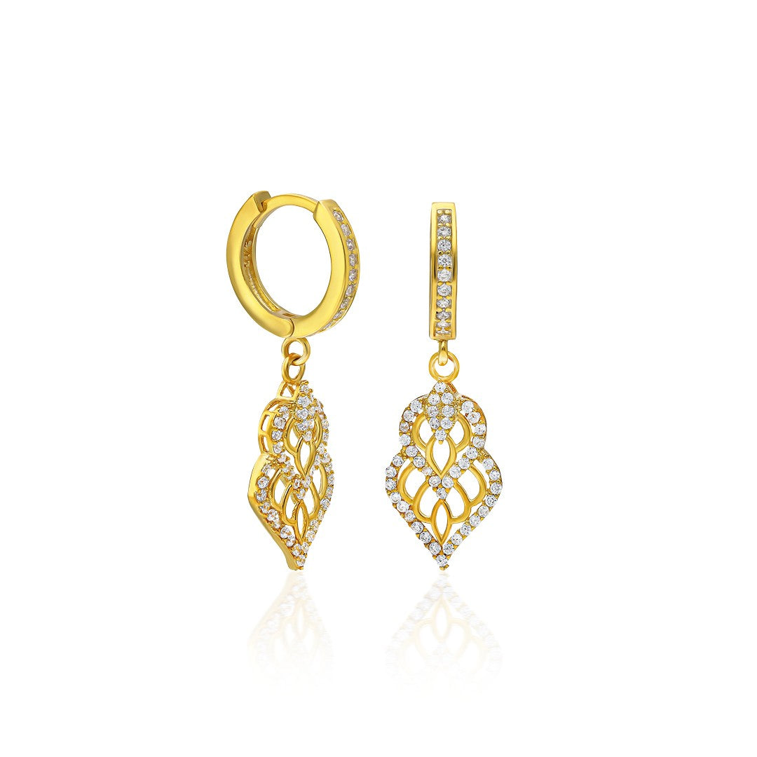 Taşlı Fantazi Küpe - 925 GÜMÜŞ