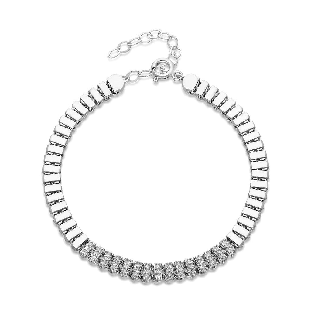 Lüks Taşlı Bileklik - 925 GÜMÜŞ