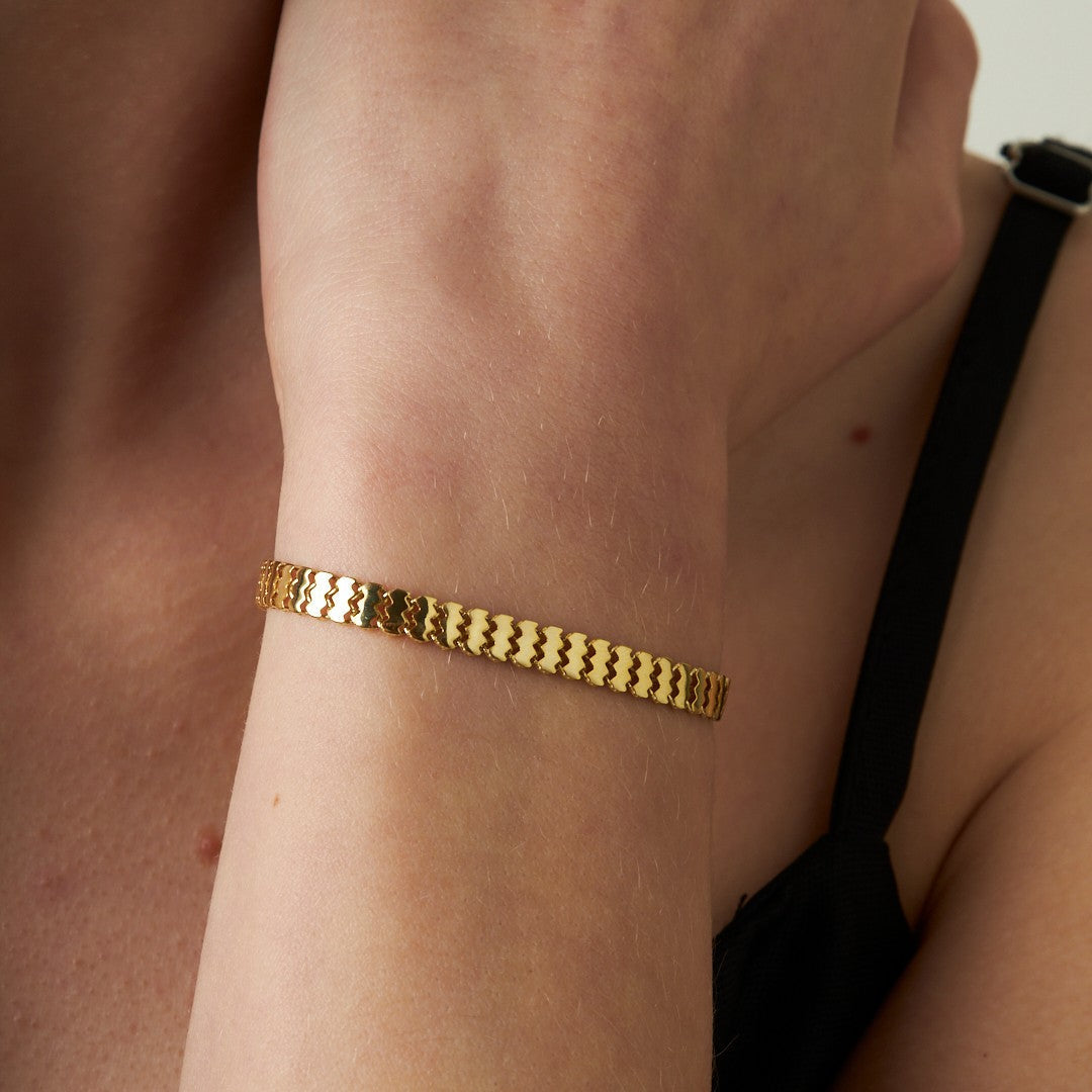 Balıksırtı bilezik - 925 GÜMÜŞ