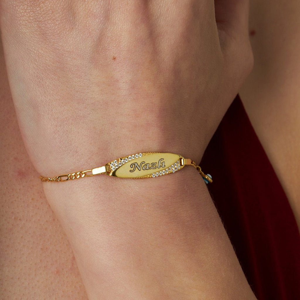 Nazar Taşlı Bebek Bileklik - 925 GÜMÜŞ