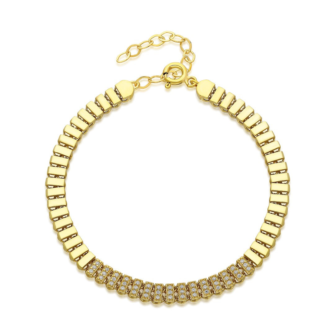 Lüks Taşlı Bileklik - 925 GÜMÜŞ