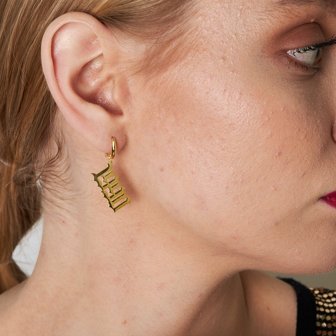 Doğum Yılı Küpe - 925 GÜMÜŞ