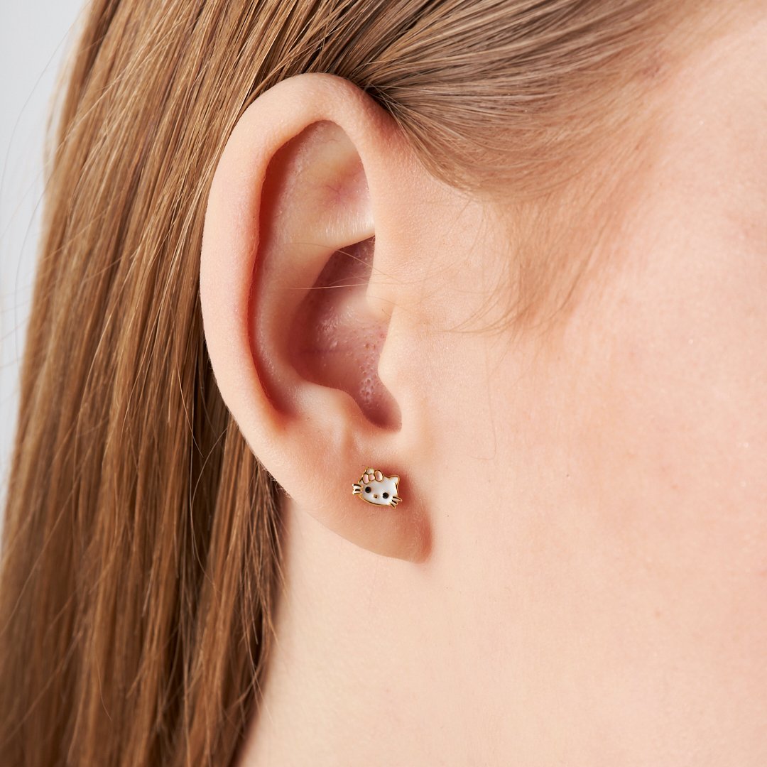 Hello Kity Piercingi - 925 GÜMÜŞ