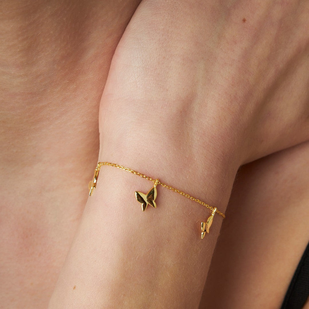 Basit Kelebek Bileklik - 925 GÜMÜŞ