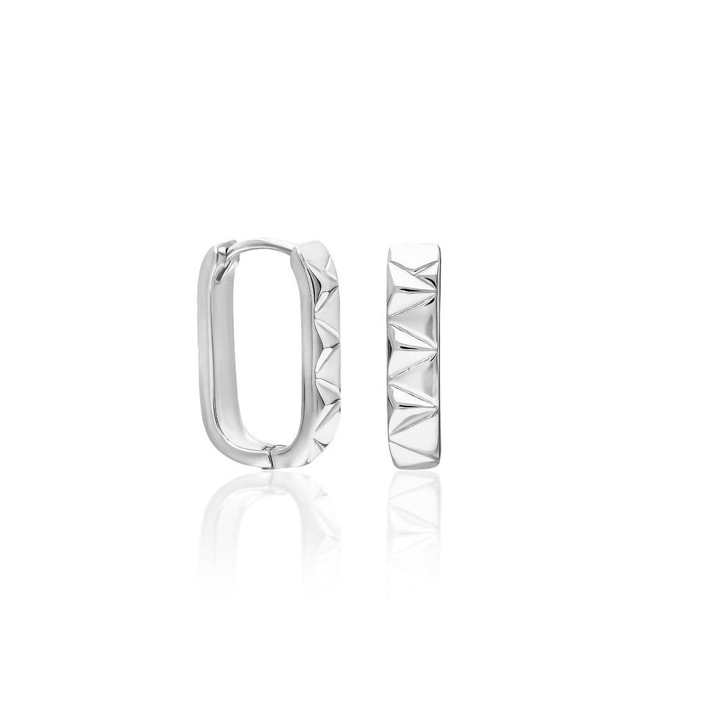 Oval Model Küpe - 925 GÜMÜŞ