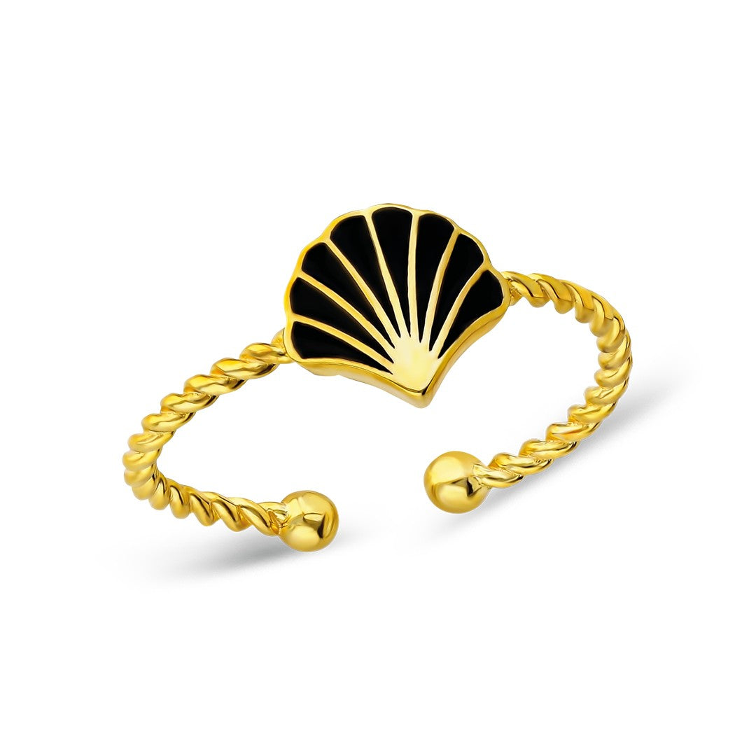 Deniz Kabuğu Yüzük - 925 GÜMÜŞ