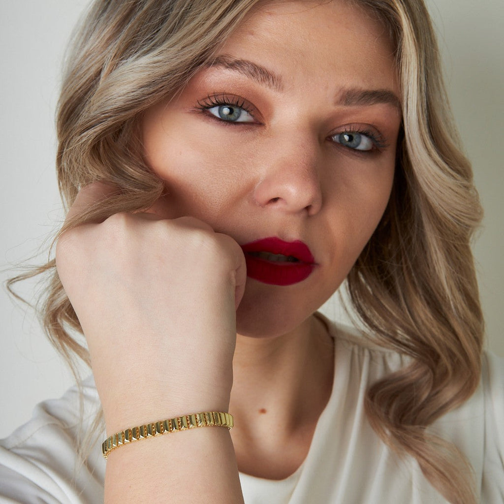 Dikdörtgen Bilezik - 925 GÜMÜŞ