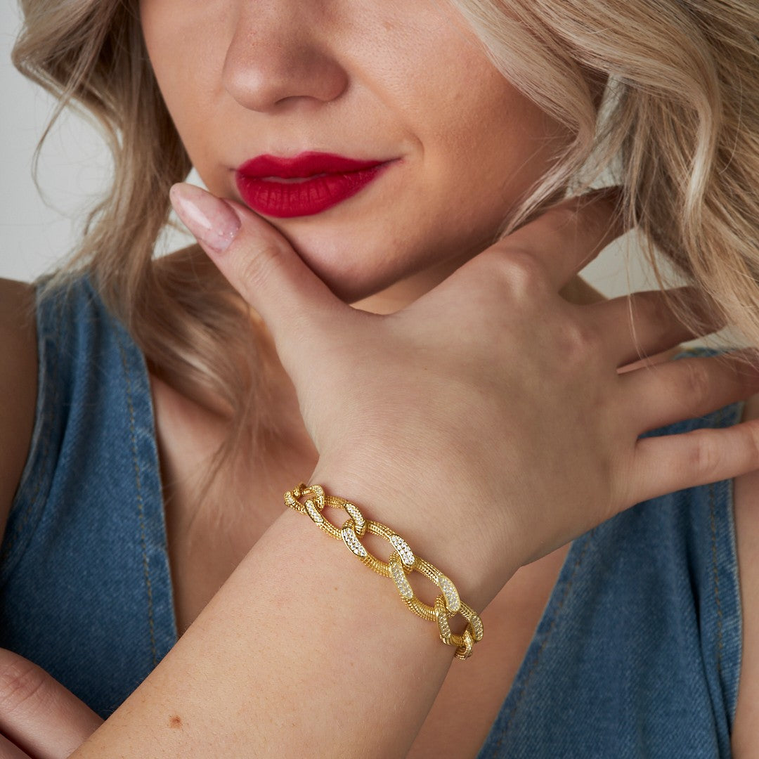 Kalın Gurme Bilezik - 925 GÜMÜŞ