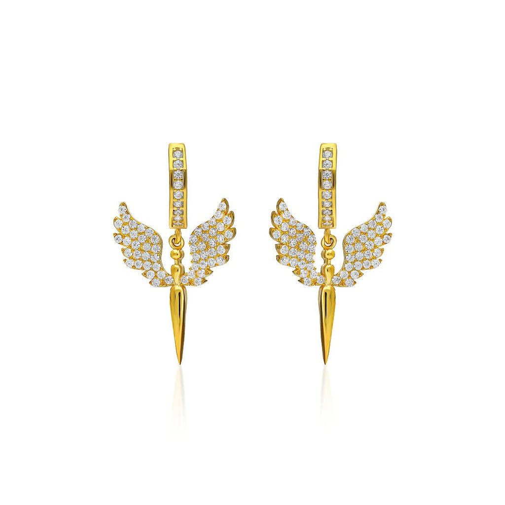 Mikail Melek Küpesi - 925 GÜMÜŞ