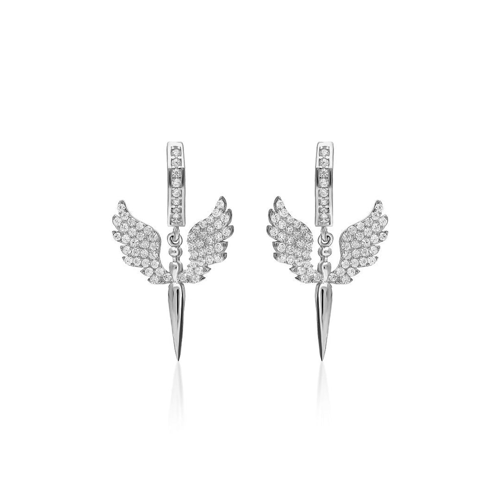 Mikail Melek Küpesi - 925 GÜMÜŞ