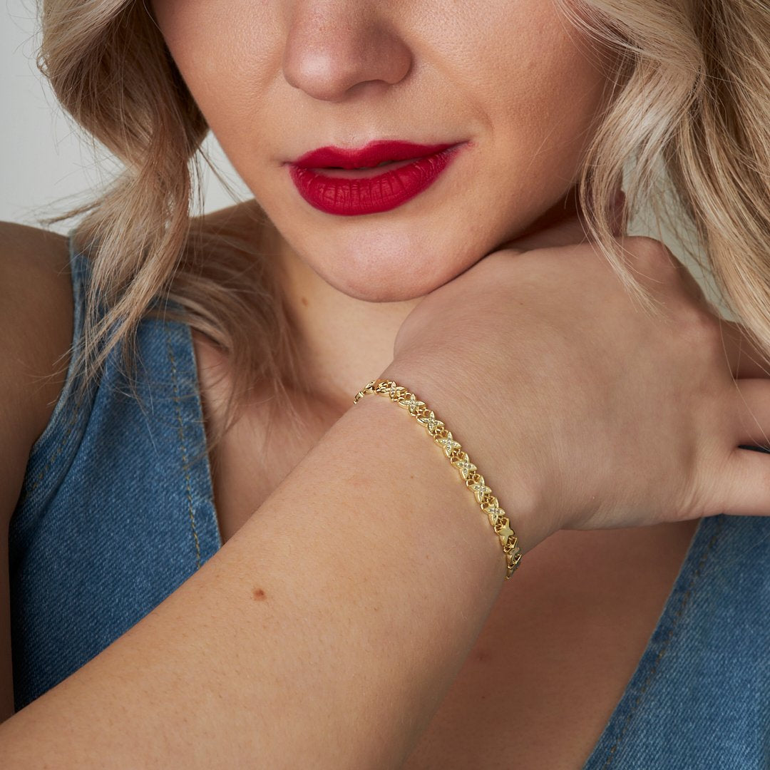 Kelebek Sıra Bilezik - 925 GÜMÜŞ