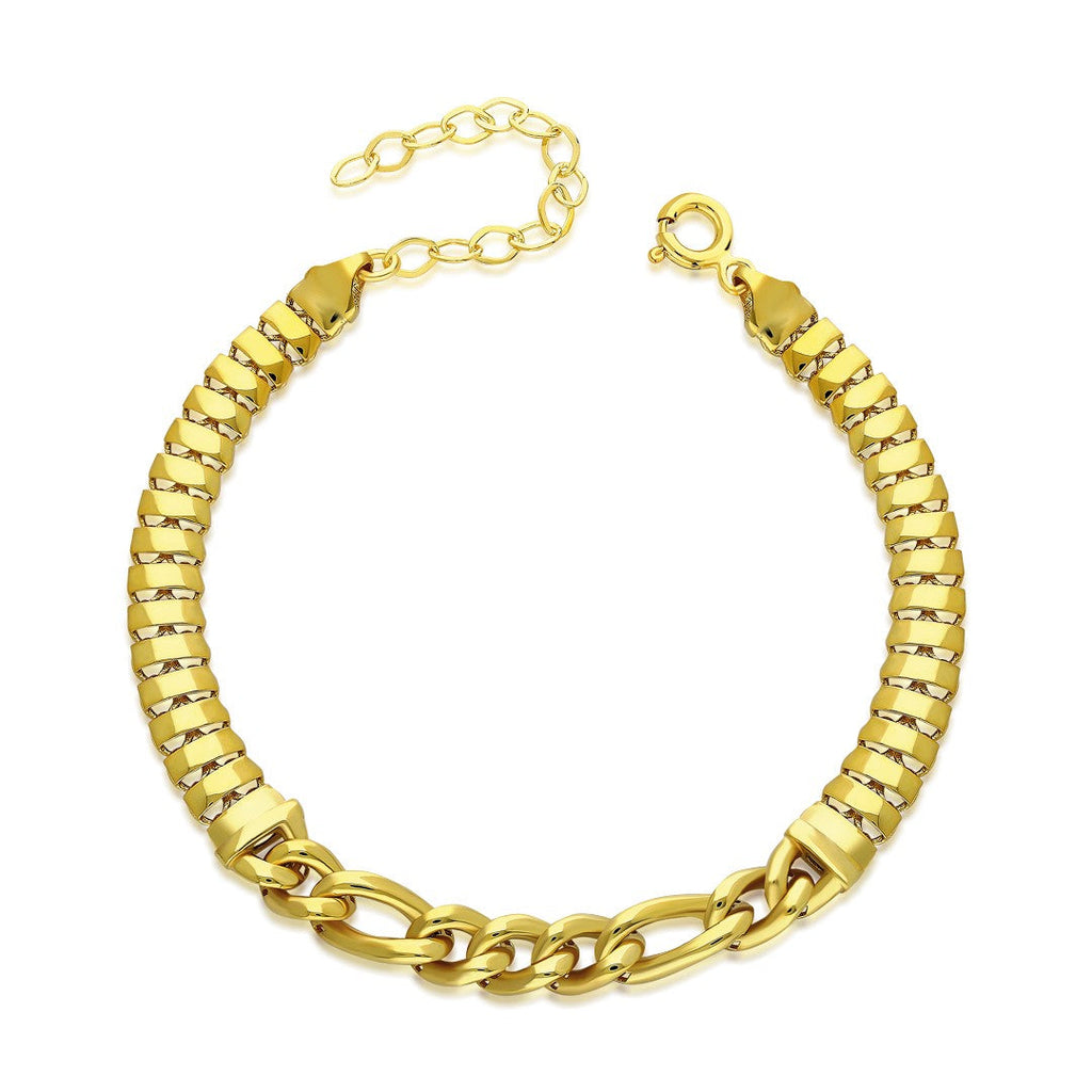 Zincir Detaylı Balıksırtı Bileklik - 925 GÜMÜŞ