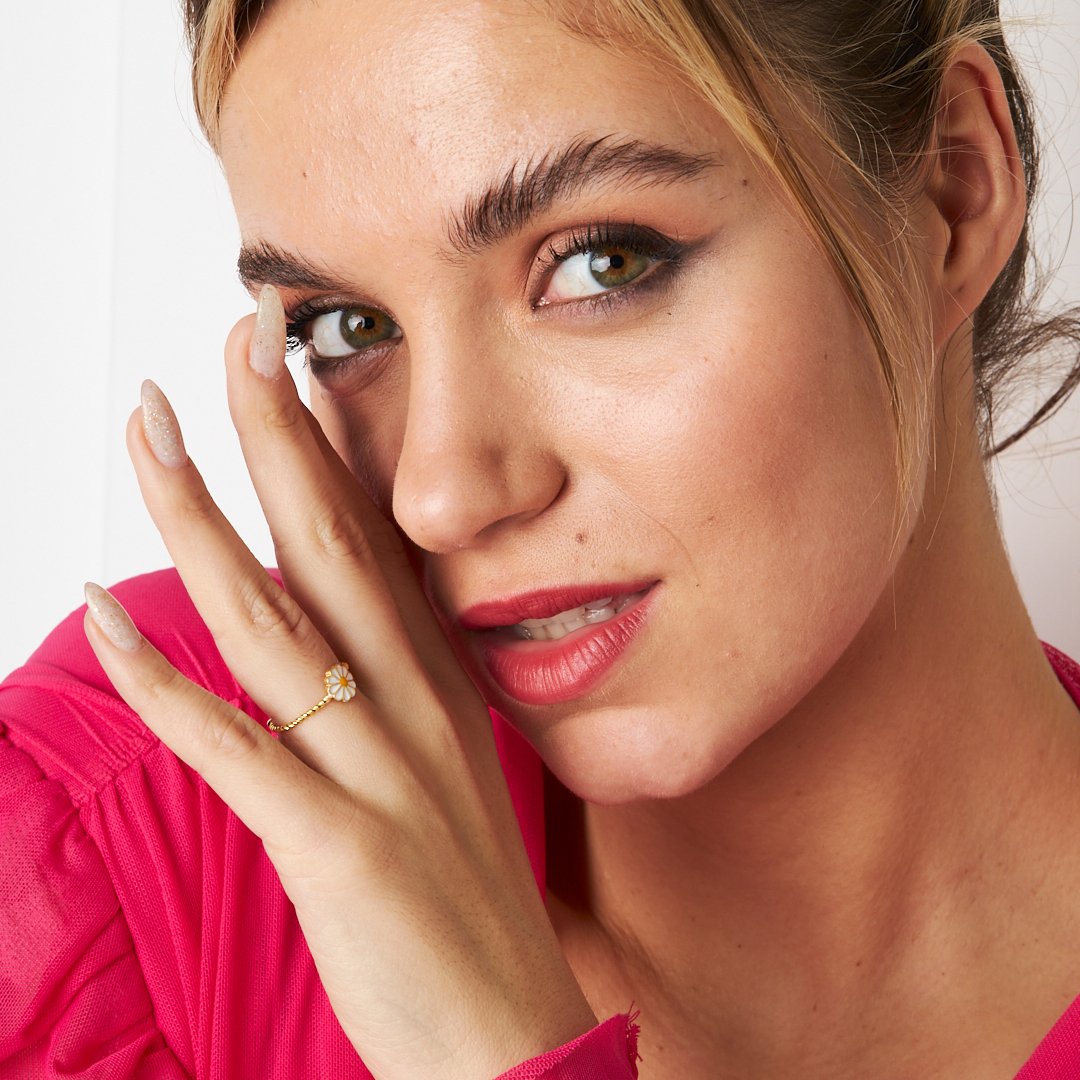 Papatya Yüzük - 925 GÜMÜŞ