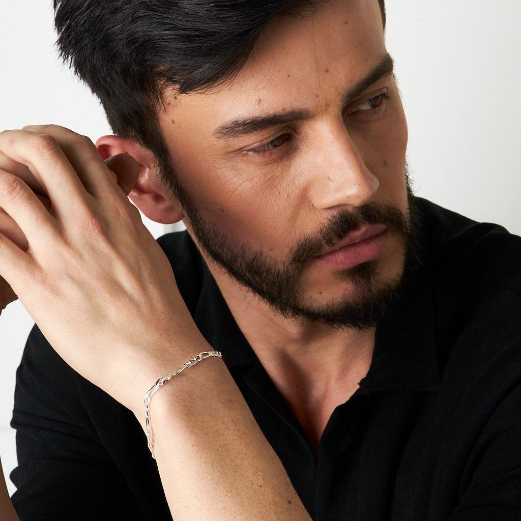 Figaro Model Zincir Bileklik - 925 GÜMÜŞ