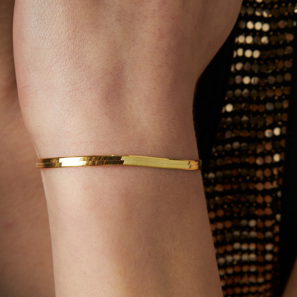 Yılan Zincir Bileklik - 925 GÜMÜŞ